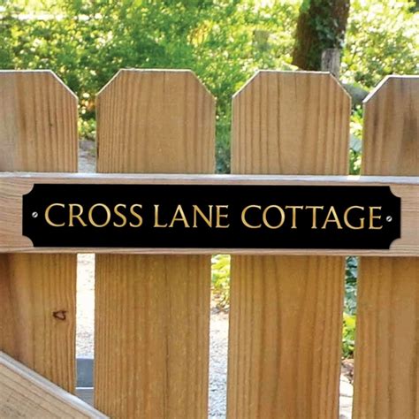 house signs for metal gates|personalised gate signs.